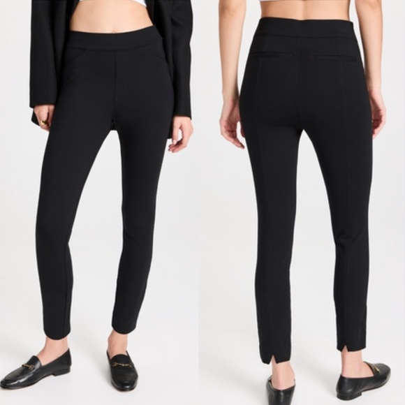 Spanx Backseam Skinny Pants Black Small Ponte Knit - Picture 1 of 6
